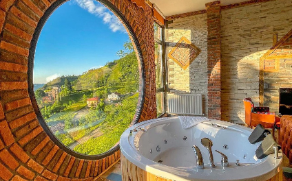 Rize Fırtına Vadisi Manzaralı Lüx Balayı Bungalov | İlan No: 0056